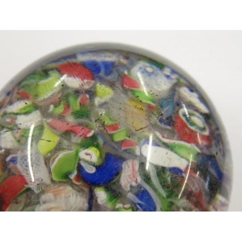 450 - Two millefiori glass paperweights