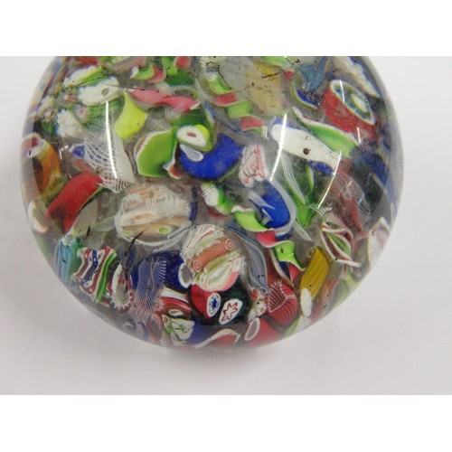 450 - Two millefiori glass paperweights