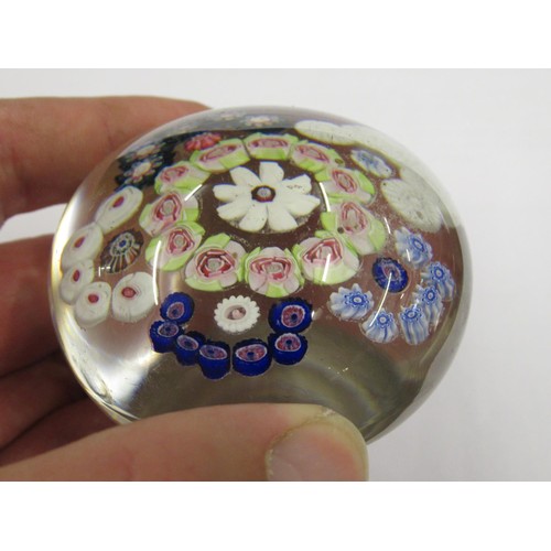 450 - Two millefiori glass paperweights