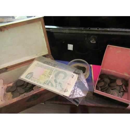 1033 - Quantity of mainly Great Britain coinage together with a ten shilling note and a Jersey one pound no... 