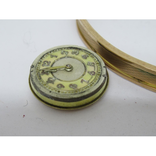 1092 - Three various ladies gold cased wristwatches (at fault), together with a 9ct gold bangle (at fault)