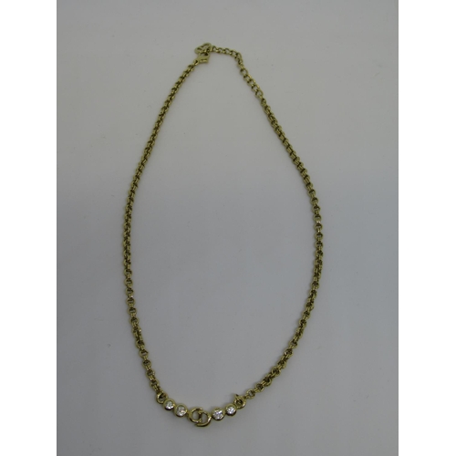 1116 - Christian Dior gold plated costume necklace