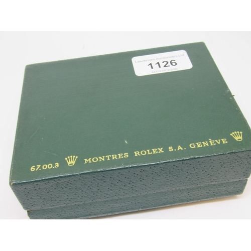 1126 - Rolex green wristwatch box