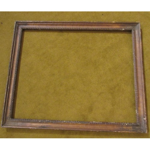 658 - Large rectangular gilt composition picture frame, 36.5ins x 24.25ins rebate, together with five othe... 