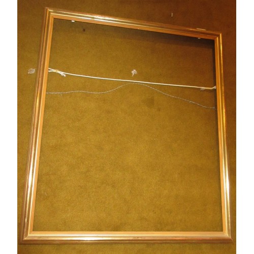 658 - Large rectangular gilt composition picture frame, 36.5ins x 24.25ins rebate, together with five othe... 