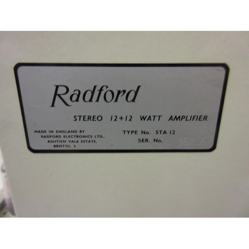 236 - Radford type STA12 valve stereo amplifier