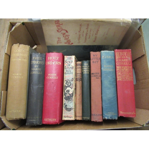 371 - Small collection of ten volumes by Marie Corelli, mostly First Editions, includes ' The Marie Corell... 