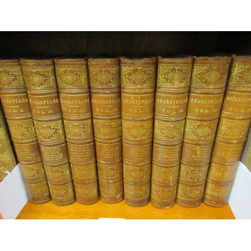 373 - Eight volumes ' The Works of William Shakespeare ' formed from entirely new collation of the old edi... 