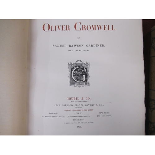 378 - One large volume ' Oliver Cromwell ' by Samuel Rawson Gardiner, published 1899 in a Limited Edition,... 