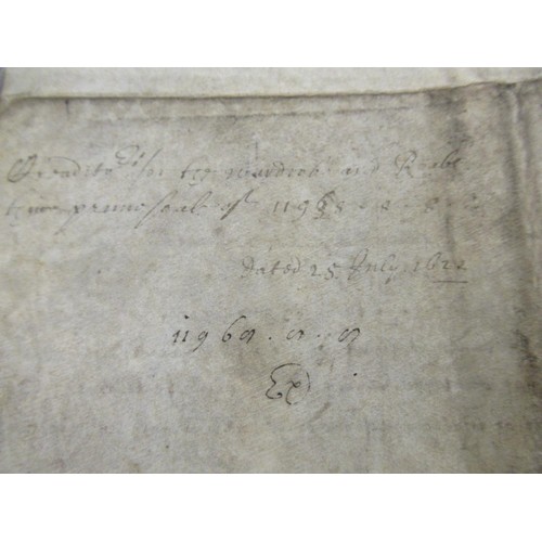 157 - Charles P (later Charles I), single page manuscript document on vellum dated 25th July, 1622 (a few ... 