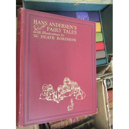 365 - Four volumes of childrens illustrated books, ' Hans Andersens Fairy Tales ' illustrated by W. Heath ... 