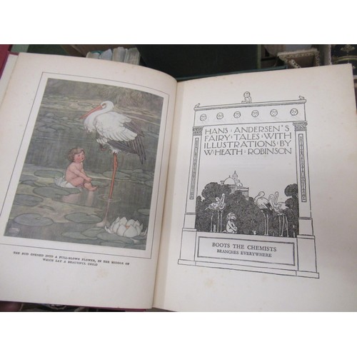 365 - Four volumes of childrens illustrated books, ' Hans Andersens Fairy Tales ' illustrated by W. Heath ... 