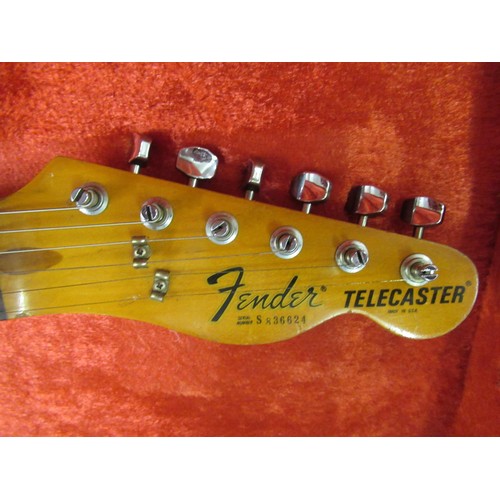 207 - Fender Telecaster electric guitar made in U.S.A. 1977 / 78, serial no. S836624, the ash body with su... 