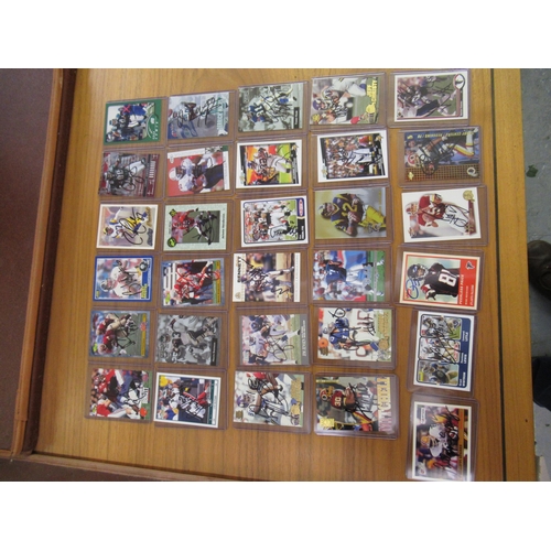 293 - Group of thirty signed American football cards