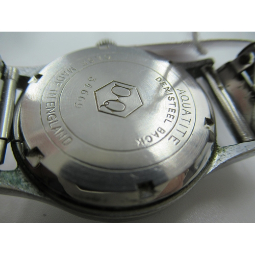 905 - Mid 20th Century stainless steel wristwatch by Rotary ' Supersports ', with Arabic numerals, subsidi... 