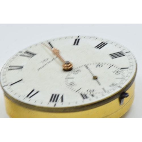 961 - 925 Silver cased (925 mark) crown wind pocket watch, the dial inscribed Hebdomas patent, with a visi... 