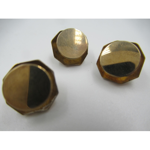 967 - Cased set of three 19th Century dress studs