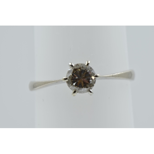 988 - 18ct Gold diamond solitaire ring of approximately 0.25ct