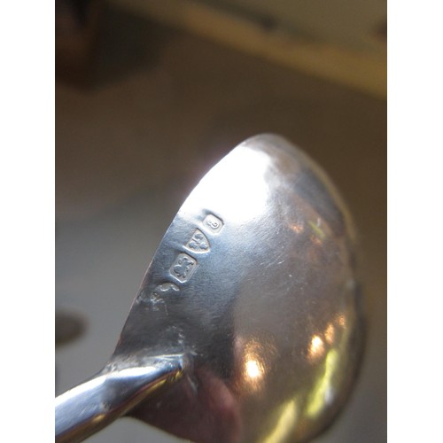 789 - Keswick School of Industrial Arts, cased pair of silver spoons, 6ins long approximately, 1.3oz