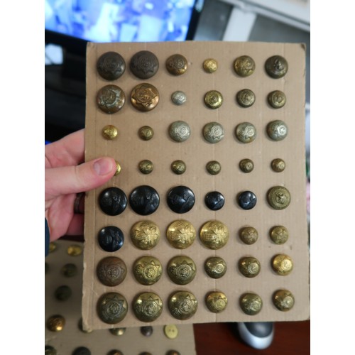 181 - Quantity of various military badges, buttons etc.