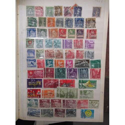 177 - Fourteen fairly full stock books of World stamps