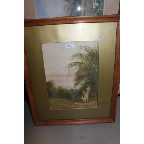 1054 - David Cowdry, oil on canvas, river landscape with birds in flight, signed and dated 2004, 15ins x 31... 