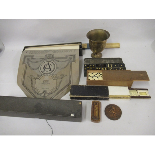 216 - Lancet Mahogany cased meter with silvered dial, inscribed GPO No. 11546, 7ins high and antique brass... 