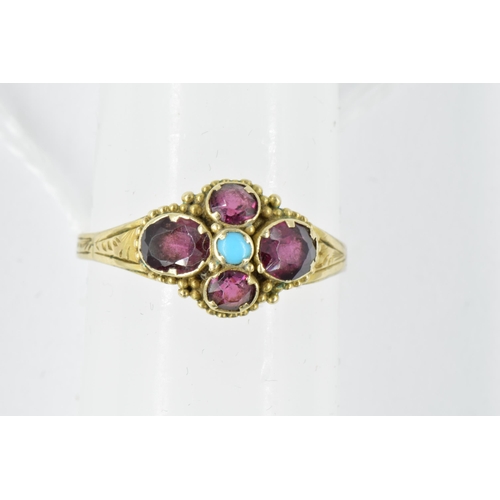 888 - 18ct Yellow gold oval ruby and diamond cluster ring, the ruby approximately 2.25ct, the diamonds app... 