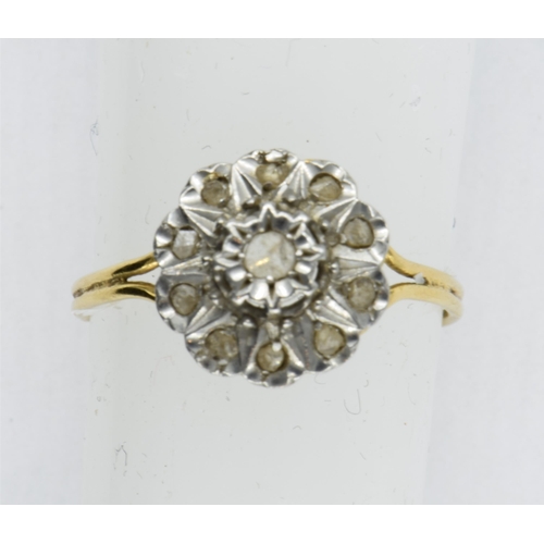 965 - Two 18ct yellow gold two stone diamond crossover rings, together with a diamond solitaire ring