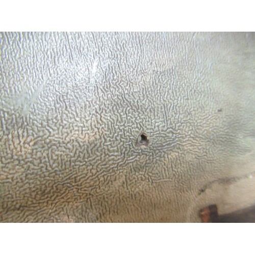 1288 - 19th Century primitive school, oil on panel, view of a country house and garden with child riding a ... 