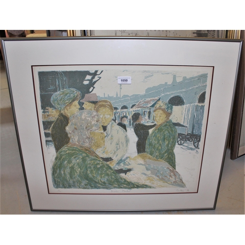 1050 - Limited Edition colour print ' Brixton Market ' No. 1 of 12, signed Cullen and dated '78, 16ins x 20... 