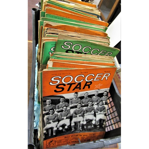 132 - Collection of over two hundred and thirty 1960's Soccer Star magazines