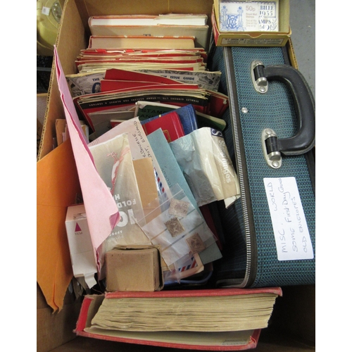 185 - Quantity of World stamps housed in albums, stock books and loose, together with a quantity of catalo... 