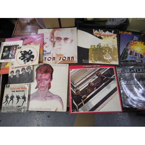 188 - Collection of long playing vinyl albums including The Beatles 1962 - 1966 and Abbey Road, together w... 