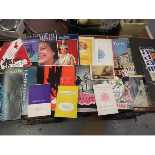 194 - Collection of various mid 20th Century theatre and ballet programmes , some signed including Benny G... 