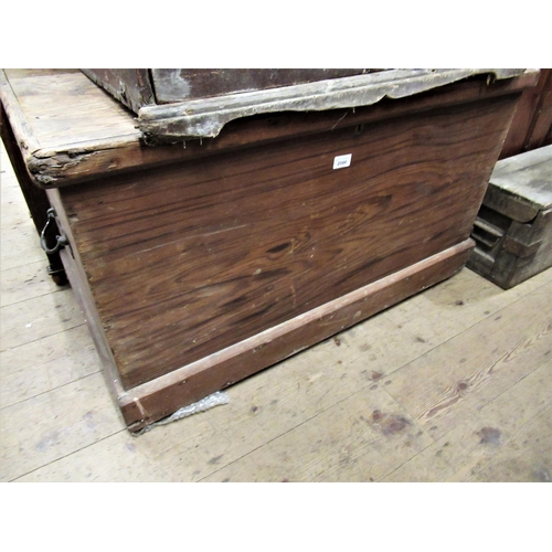 2044 - Large 19th Century stripped pine trunk