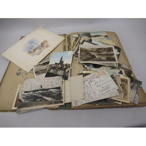 213 - Album of early 20th Century postcards together with loose postcards