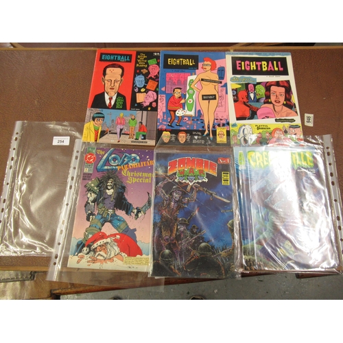 254 - Three Eightball comics, No's 2,3 and 5 1989. together with three others, and four various other comi... 