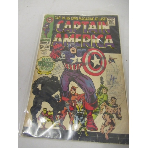 298 - Marvel Captain America Big Premier issue, No. 100 comic