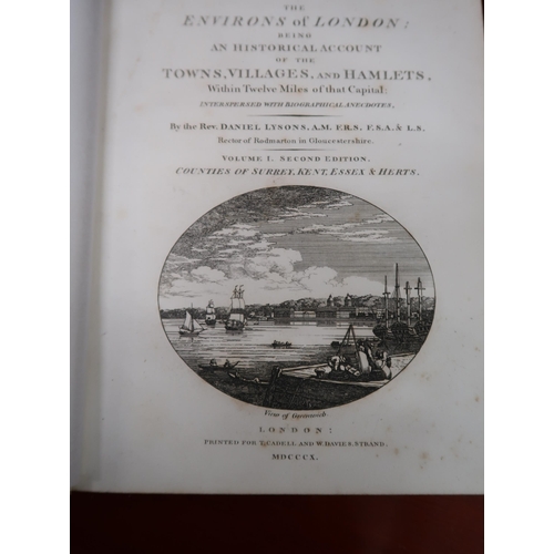 405 - One volume, ' The Environs of London ', an historical account of the towns, villages and hamlets wit... 