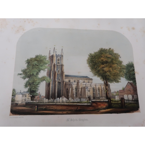 408 - Folio volume, ' Monuments and Antiquities of Croydon Church ' by John Corbett Anderson, 1855