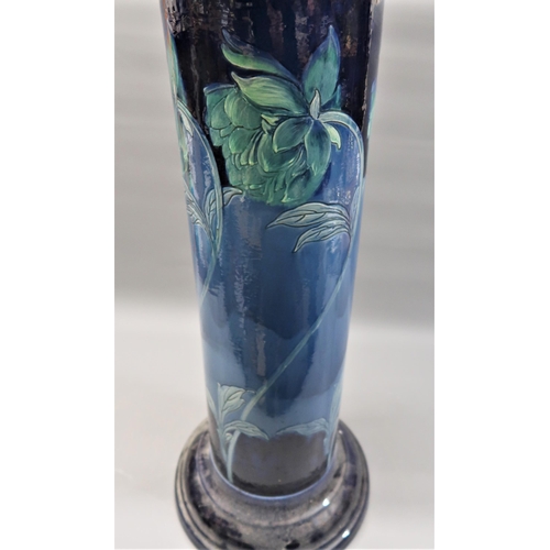 539 - Early to mid 20th Century blue glazed pottery jardiniere stand