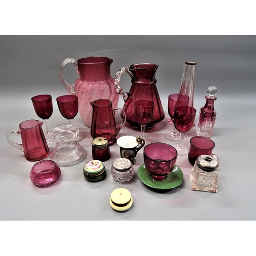 541 - Quantity of various Cranberry and other glassware