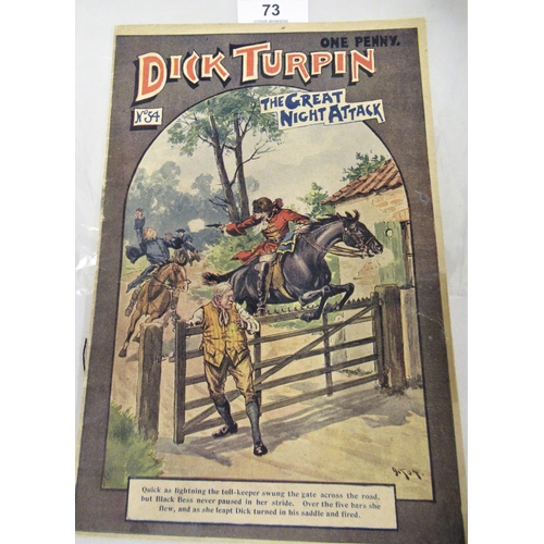 73 - Early Penny Dreadful comic, Dick Turpin No. 54, The Great Night Attack