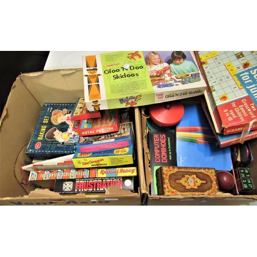 87 - Two boxes containing a large quantity of various childrens toys etc