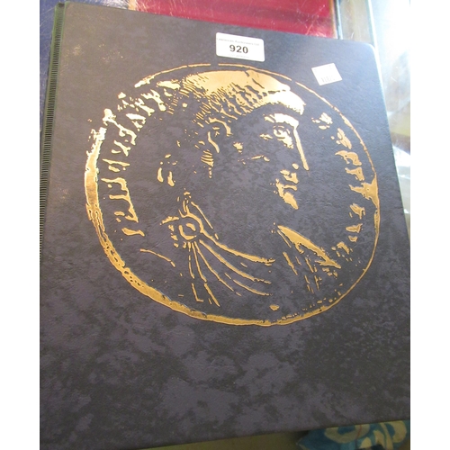 920 - Two albums containing a collection of pre-decimal coins including silver, nickel and copper