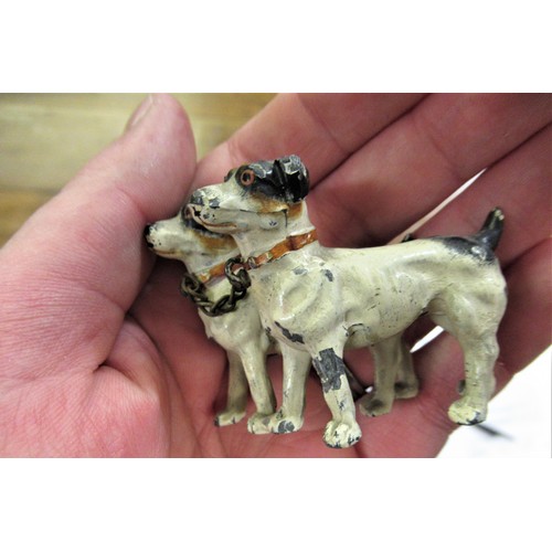 85 - Small collection of cast metal and cold painted figures of animals