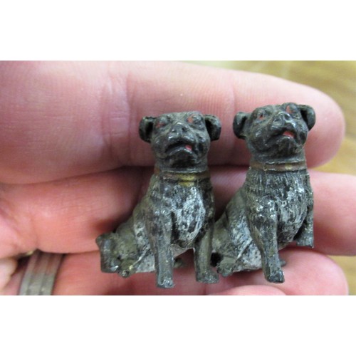 85 - Small collection of cast metal and cold painted figures of animals