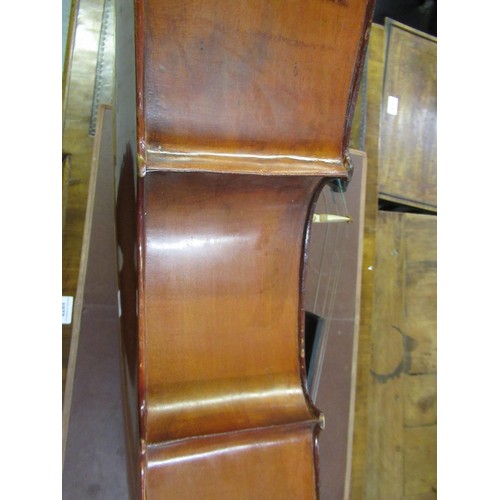 192 - Late 19th / early 20th Century cello with 29.5in two section back, with bow, in a soft case