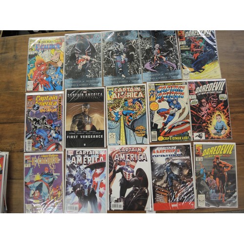 306 - Box containing a collection of Marvel 1980's comics including X-Men 1 & 2, and New Mutants No. 100 a... 